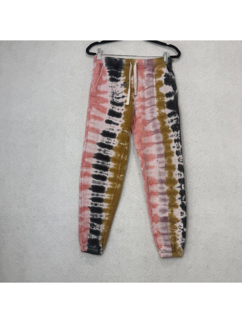 Electric & Rose Sweatpants Womens S Multi Tie Dye Fleece Jogger Pants Lounge